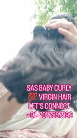 Baby Curly Virgin Hair Temple Hair